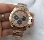 Swiss 7750 Rolex Daytona Replica Watches - Rose Gold Chronograph Watch